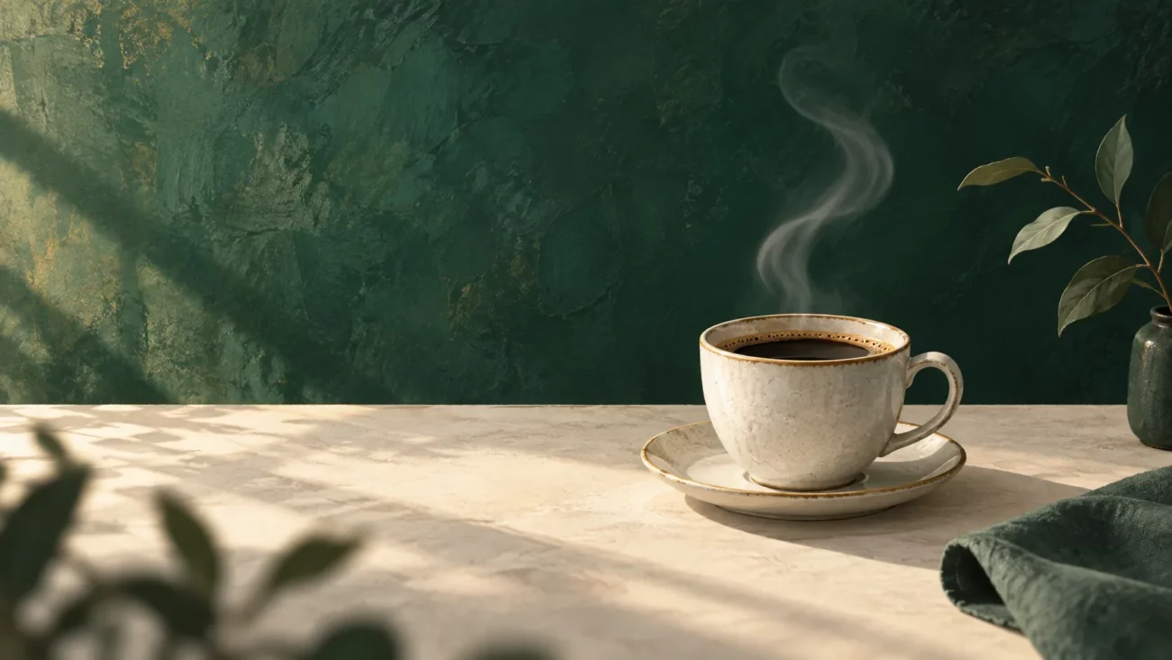 Tasse de café filtre fumante