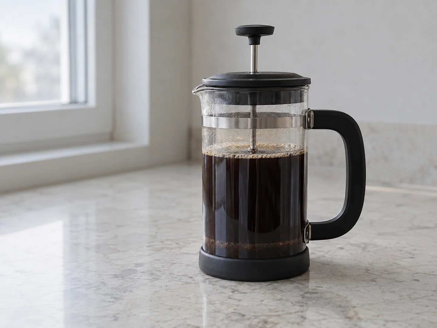 Cafetière à piston : dosage, mouture et temps d’infusion