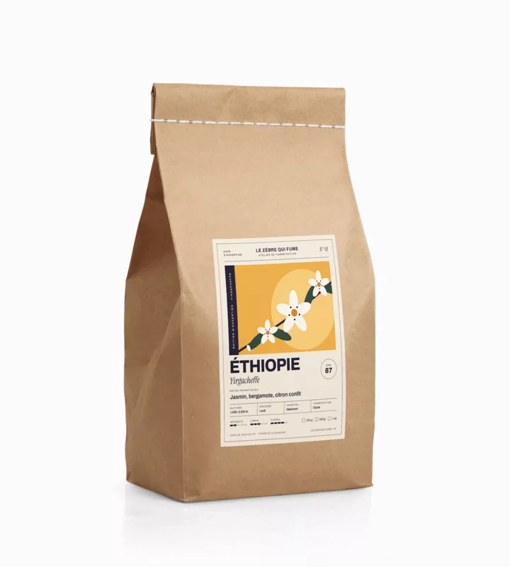 Éthiopie | Yirgacheffe, sachet de café